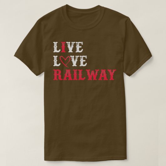 鉄道おもしろい鉄道グラフィック鉄道愛好家 Tシャツ (デザイン正面)