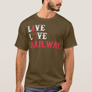 鉄道おもしろい鉄道グラフィック鉄道愛好家 Tシャツ