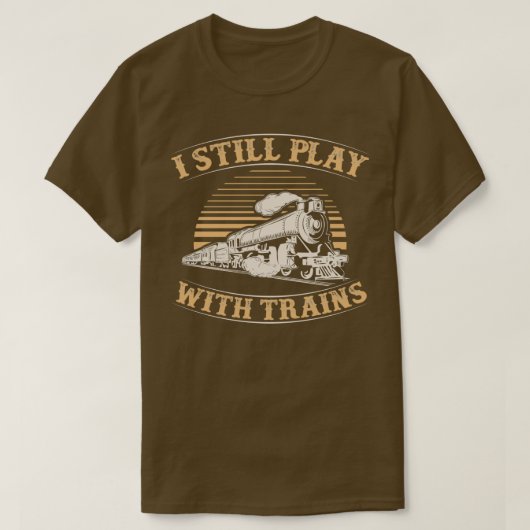 鉄道おもしろい・鉄道グラフィック鉄道愛好家3 Tシャツ (デザイン正面)