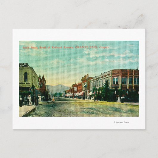 鉄道から六番目の通りの南向き ポストカード (正面)