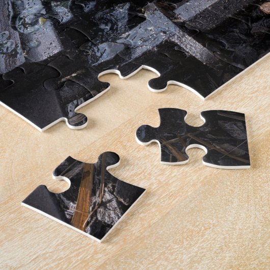 鉄道が遠くに消える ジグソーパズル (側面)