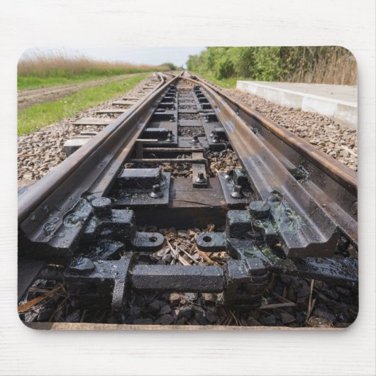 鉄道が遠くに消える マウスパッド (正面)