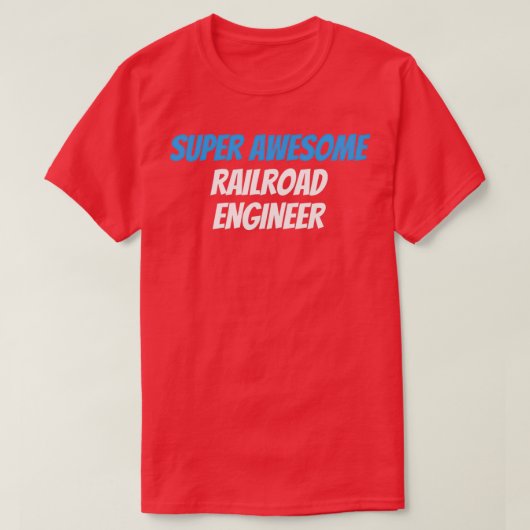 鉄道すごい素晴らし技師 Tシャツ (デザイン正面)