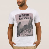 鉄道で探検に行こう Tシャツ (正面)