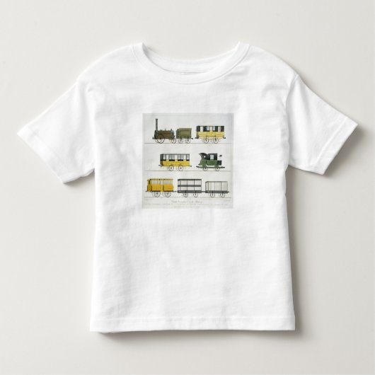 鉄道で雇われるコーチは「Livからの7つをめっきします トドラーTシャツ (正面)