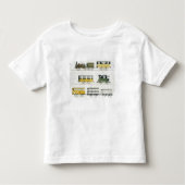 鉄道で雇われるコーチは「Livからの7つをめっきします トドラーTシャツ (正面)