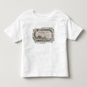 鉄道のゲームのための板、1850年 トドラーTシャツ