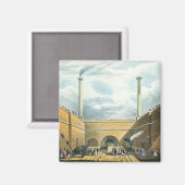 鉄道の入口はリバプールのエッジヒルにある マグネット (正面/裏面)