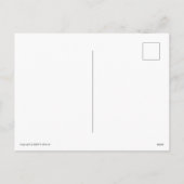 鉄道の列車の駅 メリークリスマス ホリデー シーズンポストカード (裏面)