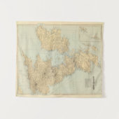 鉄道の地図、イギリス諸島 タペストリー (正面(横))