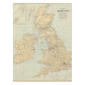 鉄道の地図、イギリス諸島 テーブルクロス (正面)