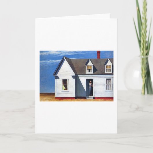 鉄道の夕日 – エドワードホッパー カード (正面)