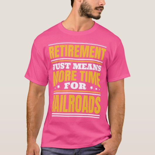 鉄道の定年を延長する Tシャツ (正面)