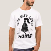 鉄道の愛車好おもしろいき Tシャツ (正面)