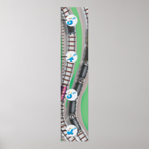 鉄道の成長チャート ポスター