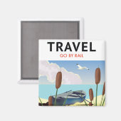 鉄道の旅 二色マグカップ マグネット (正面/裏面)