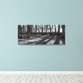 鉄道の木 キャンバスプリント (インサイチュ (ウッドフロア))