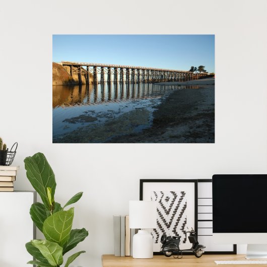 鉄道の架台 ポスター (ホームオフィス)