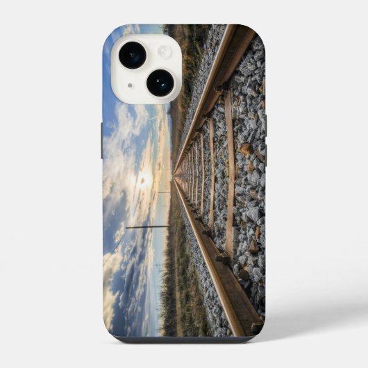鉄道の軌道 iPhoneケース (裏面)