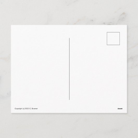 鉄道の駅 メリークリスマス ホリデー シーズンポストカード (裏面)