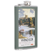 鉄道のWindsorの城のテムズイギリスのポスター フラスク (右)