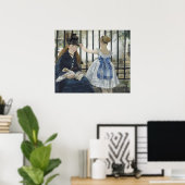 鉄道はエドアール・マネ ポスター (ホームオフィス)