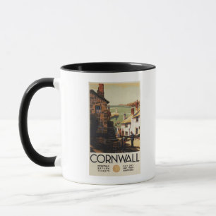 鉄道を働かせている2人との通り場面 マグカップ