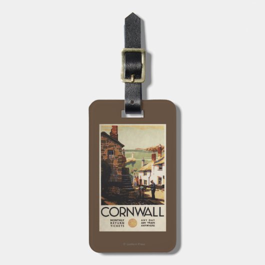 鉄道を働かせている2人との通り場面 ラゲッジタグ (正面縦)