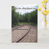 鉄道を合併して二人の命が一結婚つのカード カード (黄色い花)