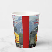 鉄道イエローエンジン65誕生日、 紙コップ (左)