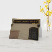 「鉄道エクスプレス・エージェンシー＆トレイン・ブレット」早く治って カード (黄色い花)