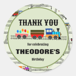 鉄道キッズトレイン&トラックステッカー ラウンドシール