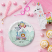 鉄道キッズトレイン&トラック ペーパープレート (パーティー)