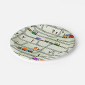 鉄道キッズトレイン&トラック ペーパープレート (アングル)