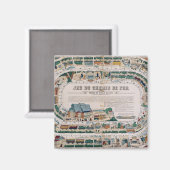 鉄道ゲームのボード， 1850 マグネット (正面/裏面)