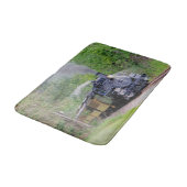 鉄道スチームトレインによるトラインスポッターのアートバスマット バスマット (アングル)