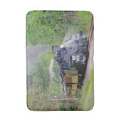 鉄道スチームトレインによるトラインスポッターのアートバスマット バスマット (正面縦)