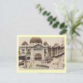 鉄道ステーション，メルボルン，オーストラリアヴィンテージ ポストカード (スタンド正面)