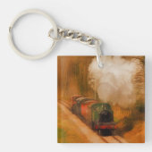鉄道スポッタースチームとスモーク キーホルダー (正面)