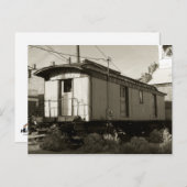 鉄道チケット及び鉄道はがき ポストカード (正面/裏面)