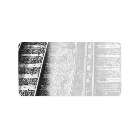 鉄道トラック写真。 ラベル (正面)