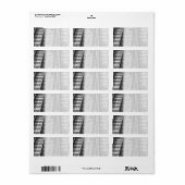 鉄道トラック写真。 ラベル (フルシート)