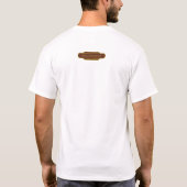鉄道トーテムレール愛好家ブラウンハイキングダック Tシャツ (裏面)