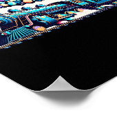 鉄道バニー列車イースターエッグキッズ幼児の男の子 ポスター (角)