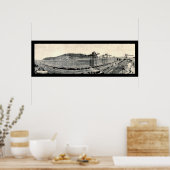 鉄道パナマ運河の写真1913 ポスター (キッチン)