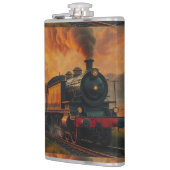 鉄道ビクトリアン旅行 – スチームパンク蒸気列車 フラスク (左)