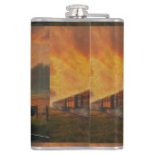 鉄道ビクトリアン旅行 – スチームパンク蒸気列車 フラスク (裏面)