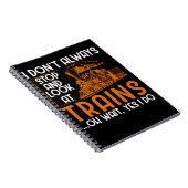 鉄道フおもしろいァントラインスポッター列車愛人鉄道 ノートブック (右側)