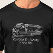 鉄道ファン愛好家ディーゼル列車の機関車 Tシャツ