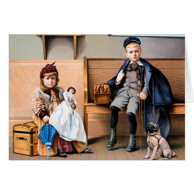 鉄道ポスター1898年 (正面横)